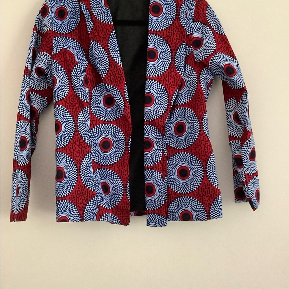 Stylish Red and Blue Women's Jacket